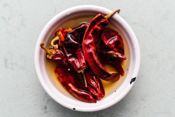 guajillos soaking in warm water | www.iamafoodblog.com